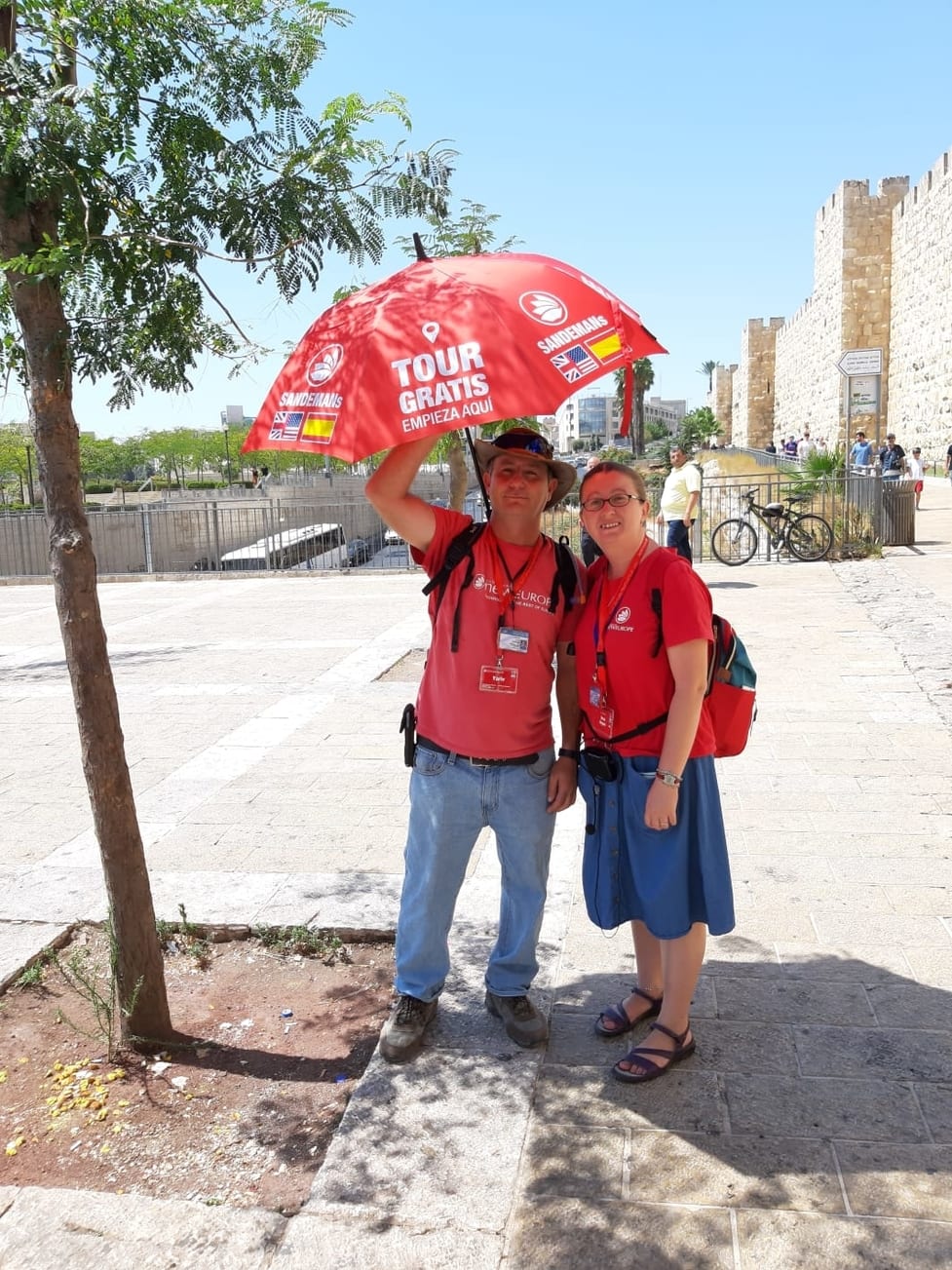 Sandemans Red Umbrella Jaffa Gate