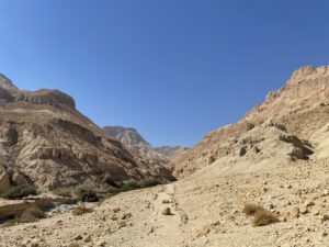 Desert like landscape in Ein Gedi